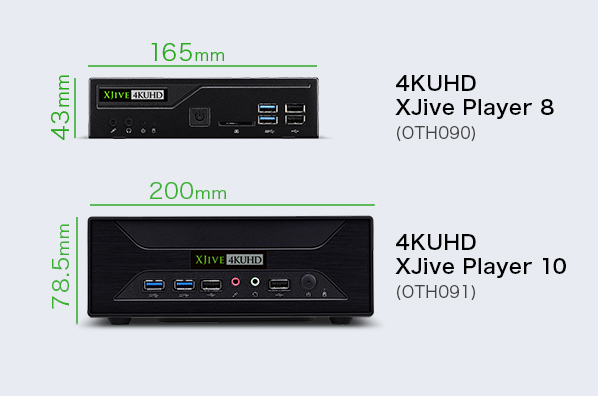 4K UHD XJive Player コンパクトな４K60P対応プレイヤー